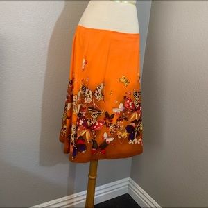 Dana Buchman 12 100% cotton lined fades of orange